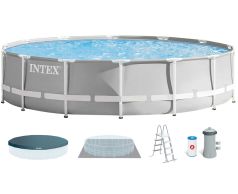 Каркасный бассейн Intex 26720 Premium (427х107 см) с картриджным фильтром, лестницей и тентом